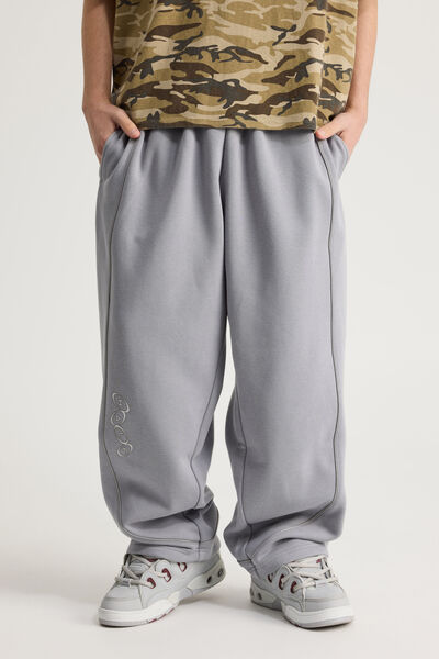 Half Half Baggy Trackpant, HH CONCRETE/PANEL