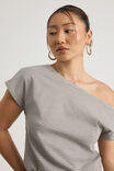 Batwing Longline Top, PUMICE/ASH GREY STRIPE - alternate image 4