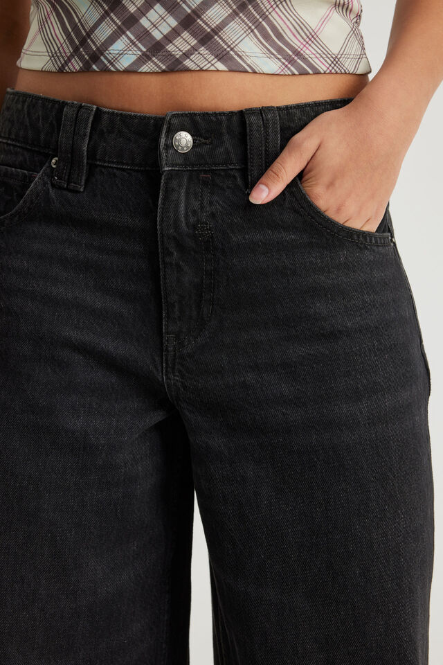 Mid Rise Baggy Jean, BACKSTAGE BLACK