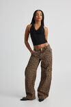 Lexi Baggy Cargo Jean, LEOPARD PRINT - alternate image 4