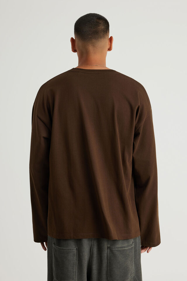 Authentics Long Sleeve Tshirt, WALNUT