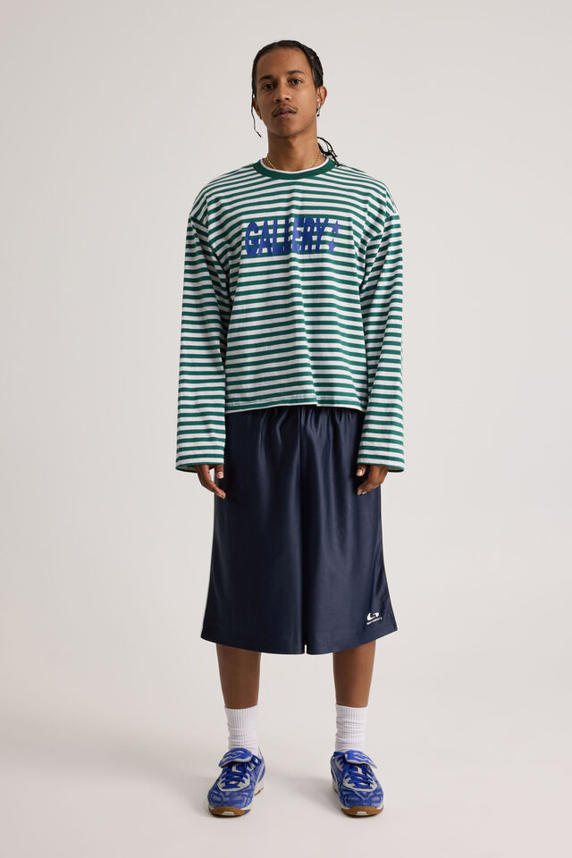 Open Gallery Longline Basketball Short, BLACK IRIS