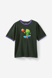 Half Half Regular Ringer Tshirt, HH KELP/NEBULA RENDERED GUY - alternate image 1