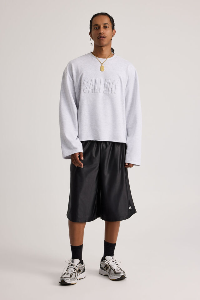 Open Gallery Longline Basketball Short, BLACK