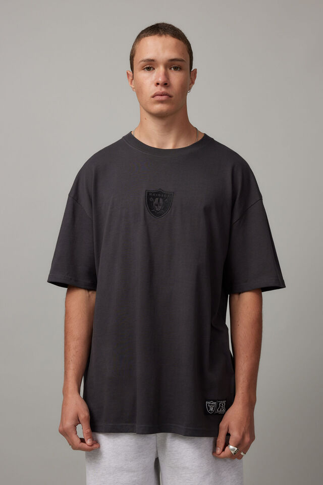 Oversized Nfl T Shirt, LCN NFL SLATE/RAIDERS GOTHIC