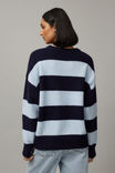 Tanya Oversized Stripe Knit, NAVY STRIPE - alternate image 3