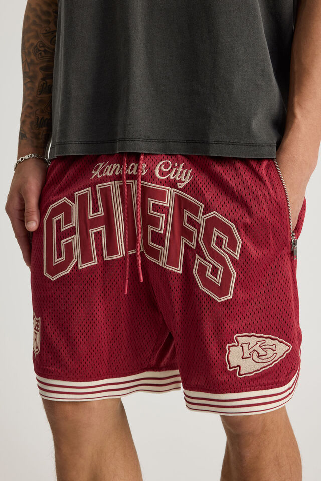 Nfl Basketball Short, LCN NFL TUSCAN RED/KANSAS CITY CLASSIC CHIEFS