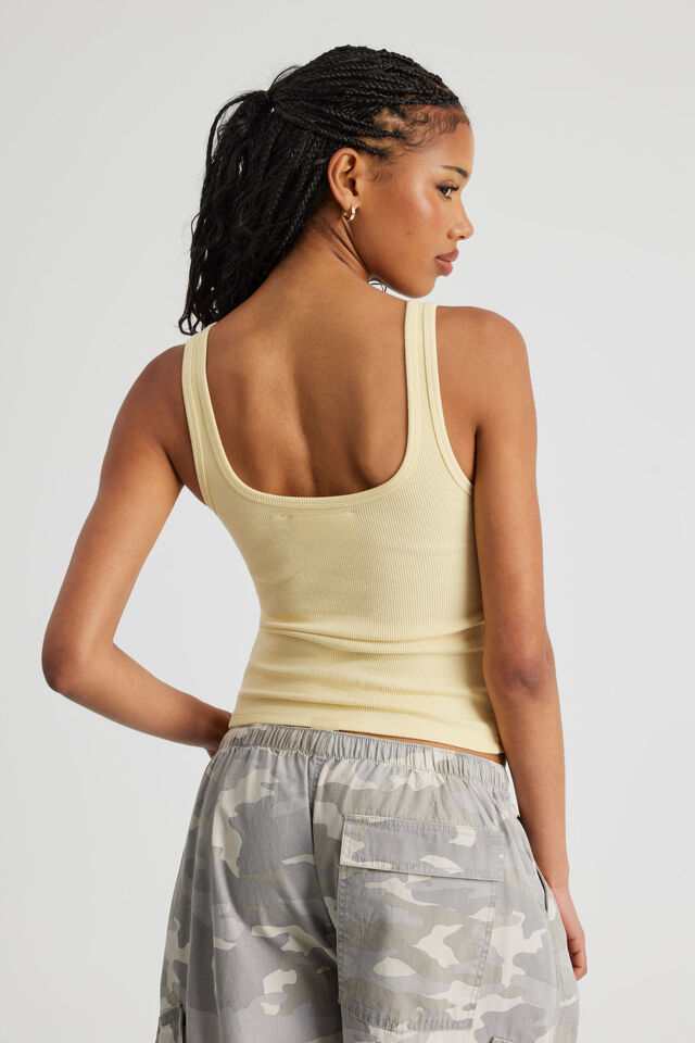 Graphic Scoop Neck Tank, DAFFODIL/OG STAR