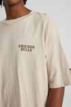 Box Fit Nba T Shirt, LCN NBA BEIGE/CHICAGO BULLS - alternate image 3