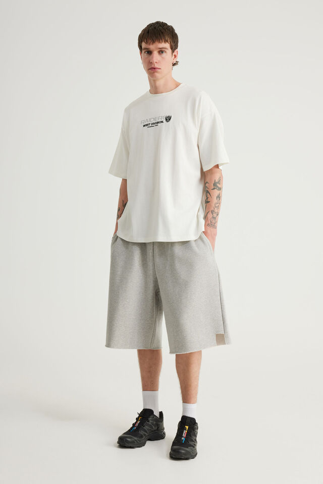 Box Fit Nfl Tshirt, LCN NFL CLOUD/RAIDERS CURVE SUPERSCRIPT