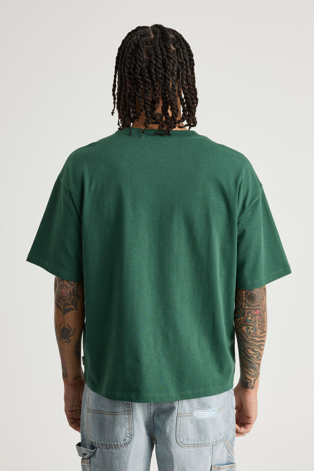 Authentics Heavy Weight Box Fit Tshirt, WASHED GREEN
