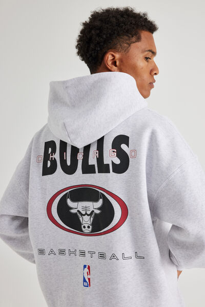 Nba Hoodie, LCN NBA SILVER MARLE/Y2K SPORT CHICAGO BULLS