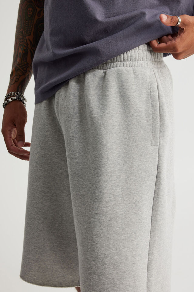 Baggy Track Short, GREY MARLE
