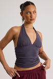 Emma Gathered Halter, IRON GREY - alternate image 4