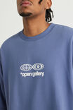 Open Gallery Box Fit Tshirt, OG BLUE FIN/TIME FOR NOW - example image 4