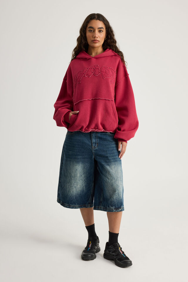 Notion X Smolbrat Hoodie, WASHED CRANBERRY/SUPERSCRIPT
