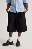 Open Gallery Pleated Woven Short, BLACK - alternate image 4