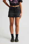 Everyday Denim Skirt, MAGNETIC BLACK_GRL WRLD - alternate image 2