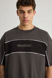Half Half Box Fit Panelled Graphic Tshirt, HH SLATE/BLACK HALF HALF ELITE - alternate image 4