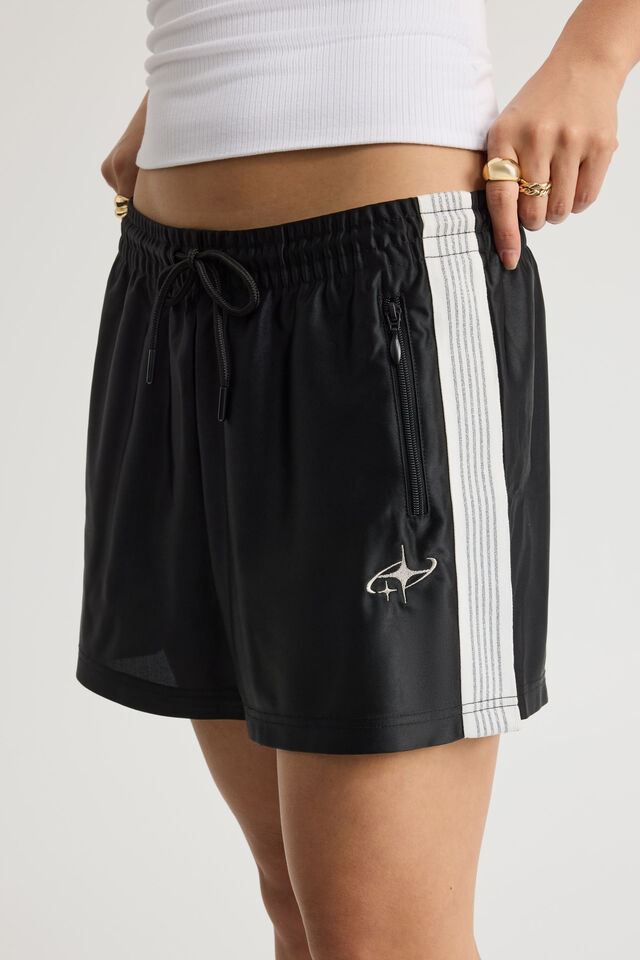 Tricot Short, BLACK/WHITE/SILVER