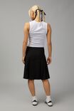 Midi Pleated Skirt, BLACK - alternate image 3
