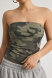 Authentics Longline Bandeau, WASHED BUSH CAMO - alternate image 4