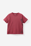 Notion X Smolbrat Slim Fit Tshirt, WASHED CRANBERRY/SMOLBRAT BRANDING - alternate image 1