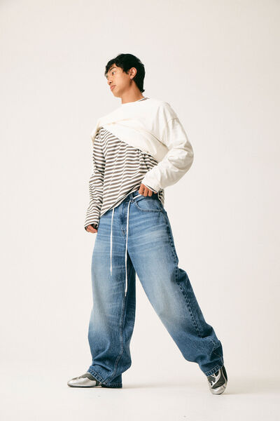 Open Gallery Baggy Jean, ARCTIC BLUE