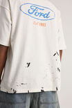 Ford Heavy Weight Box Fit Tshirt, LCN FOR CLOUD/FORD PAINT SPLATTER - alternate image 4