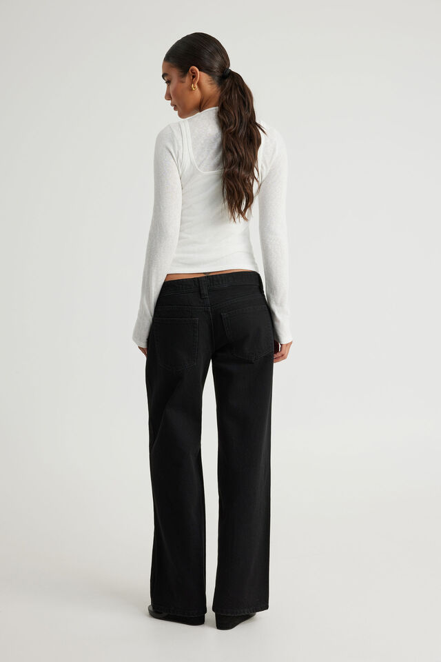 Luca Low Rise Jean, BLACK NO.1