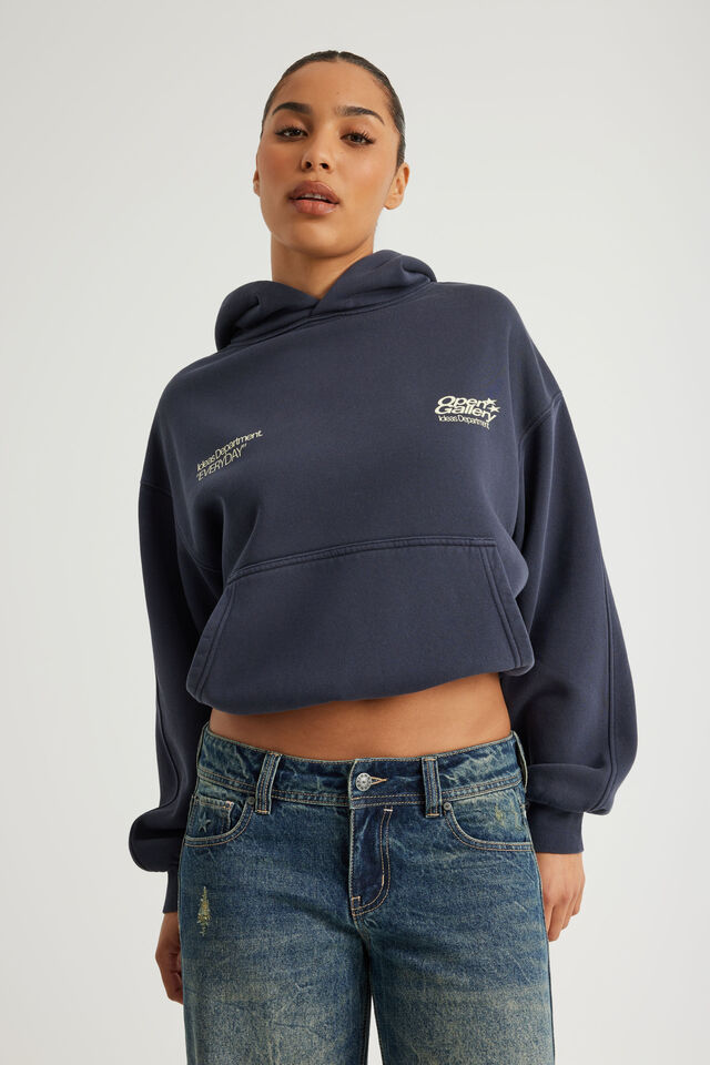 Open Gallery Boxy Hoodie, OG WASHED SEAL/VITALITY