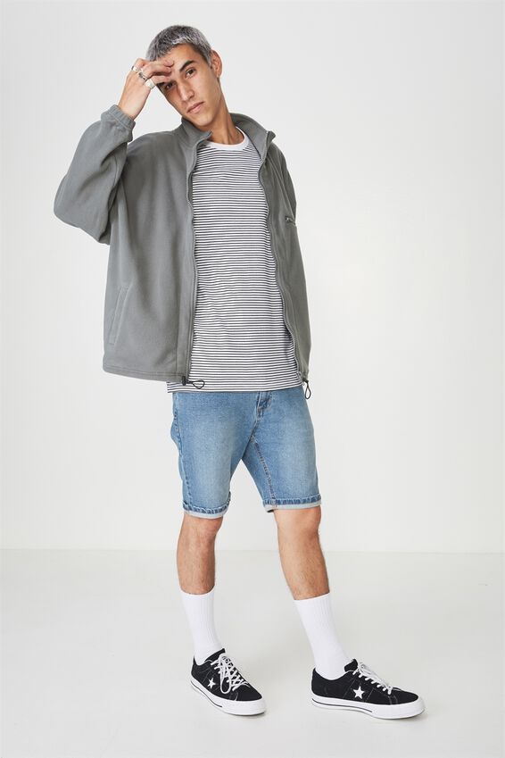 Polar Fleece Zip Through Jacket, SAGE