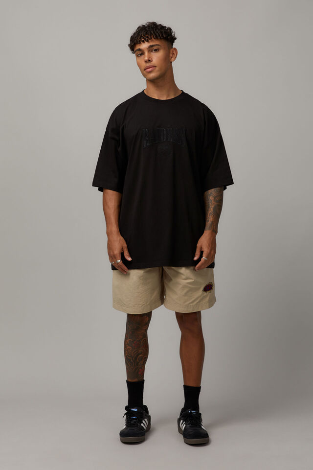 Essential Nfl T Shirt, LCN NFL BLACK/RAIDERS CREST