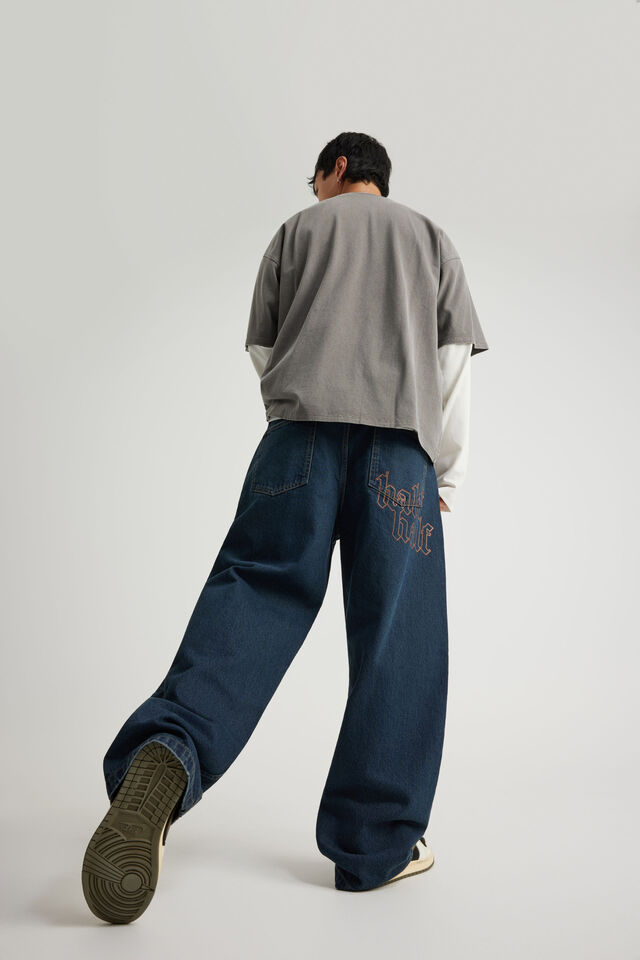 Half Half Classico Baggy Jean, WORKSHOP BLUE