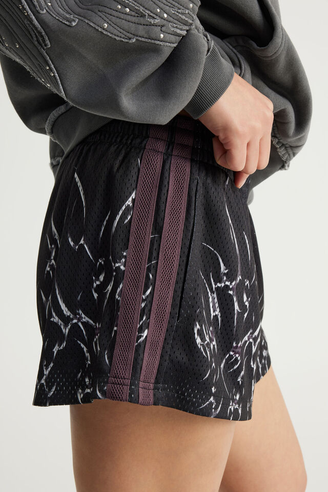 Micro Bball Short, BLACK/NOTION NEO CYBER