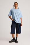 Half Half Heavyweight Box Fit Graphic Tshirt, HH BLUE MIST/HALF HALF STAMP - alternate image 6