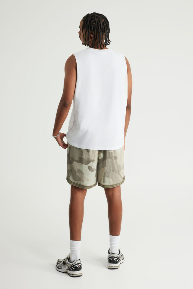 Nfl Basketball Short, LCN NFL TONAL CAMO/RAIDERS STEALTH