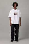 Box Fit Unified Tshirt, WHITE/UC NEON ASPHALT - alternate image 2