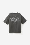 Notion Vintage Box Fit Graphic Tshirt, NTN WASHED BLACK/SPIKY LOGO - alternate image 1