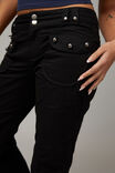 Patch Pocket Kick Flare, BLACK - alternate image 4