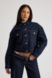 Darcy Denim Jacket, RAW INDIGO - alternate image 1