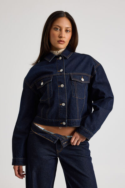 Darcy Denim Jacket, RAW INDIGO