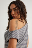Off Shoulder Top, MILANESE GREY/DARK MARLE - alternate image 4