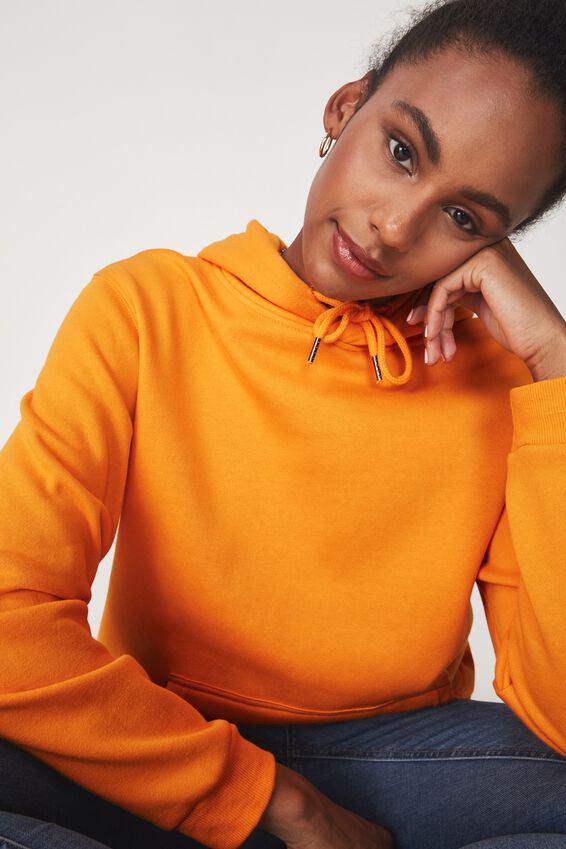 Basic Hoodie, FLAME ORANGE