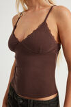 V Neck Cami, BROWN SUGAR - example image 4