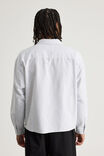 Open Gallery Boxy Cropped Long Sleeve Shirt, OG OXFORD BLUE/EVERYDAY ART - alternate image 3