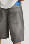 Open Gallery Baggy Denim Short, SMOKEY GREY - alternate image 4