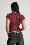 Mesh Tee, PLAID - alternate image 3