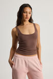 Authentics Scoop Neck Tank, MUD - alternate image 2