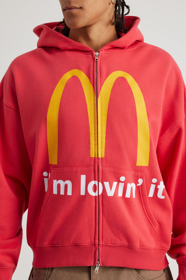Mcdonalds Zip Thru Hoodie, LCN MCD RANCH RED/GOLDEN ARCHES